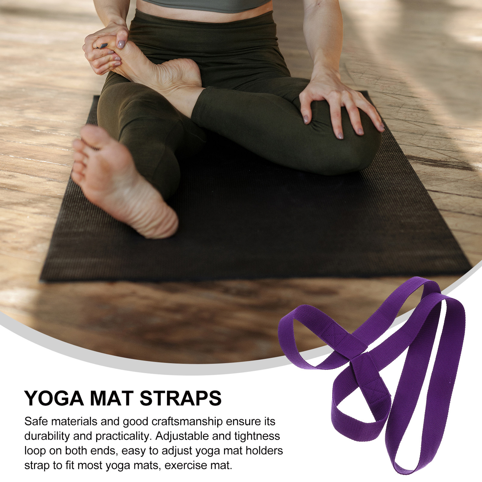 حزام حمل لحصيرة اليوجا (قطعتان - مراجعة Pilates Yoga Class وسعره