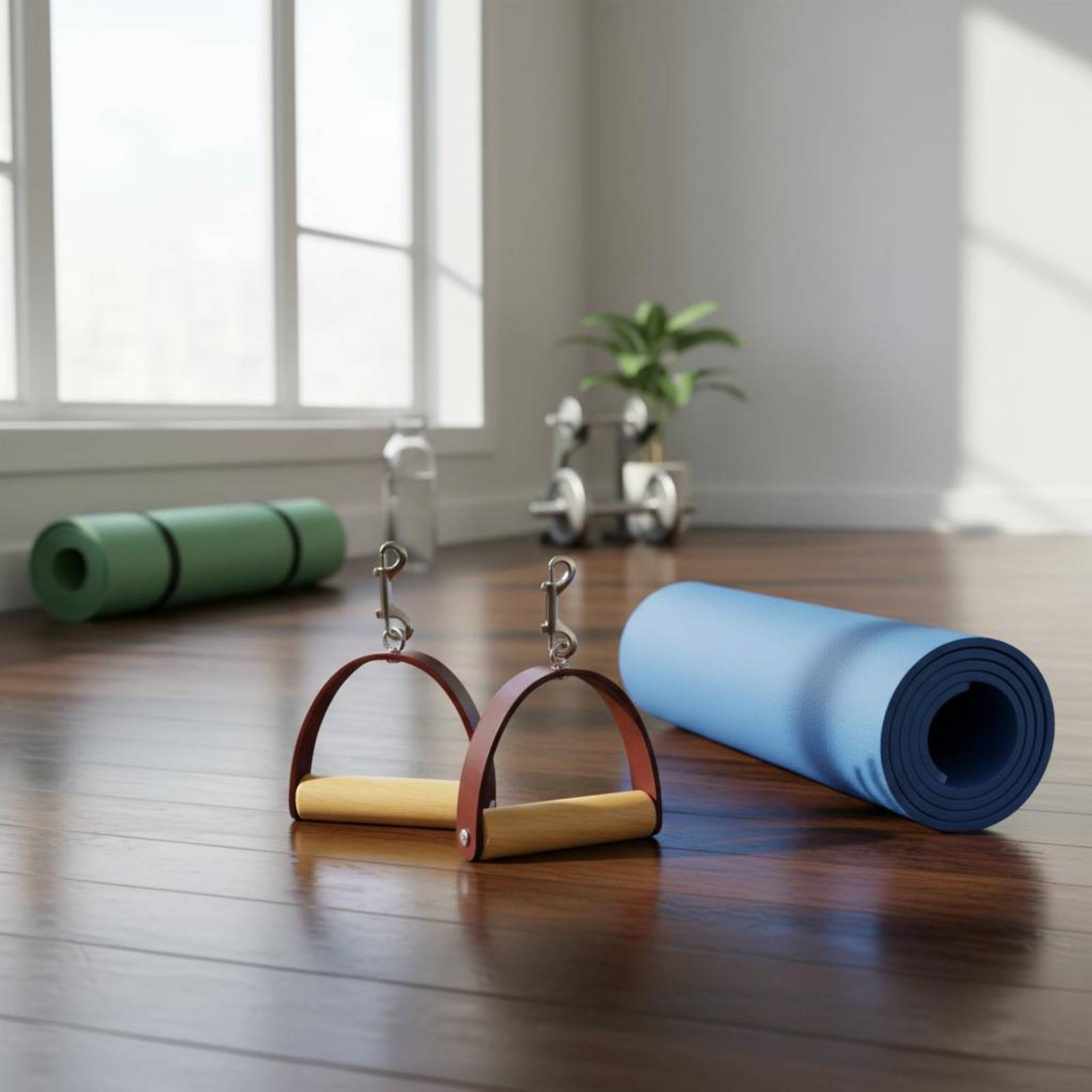 قطعتان/مجموعة مقابض جلدية للبي - مراجعة Pilates & Yoga En Talavera Raquel Díaz وسعره