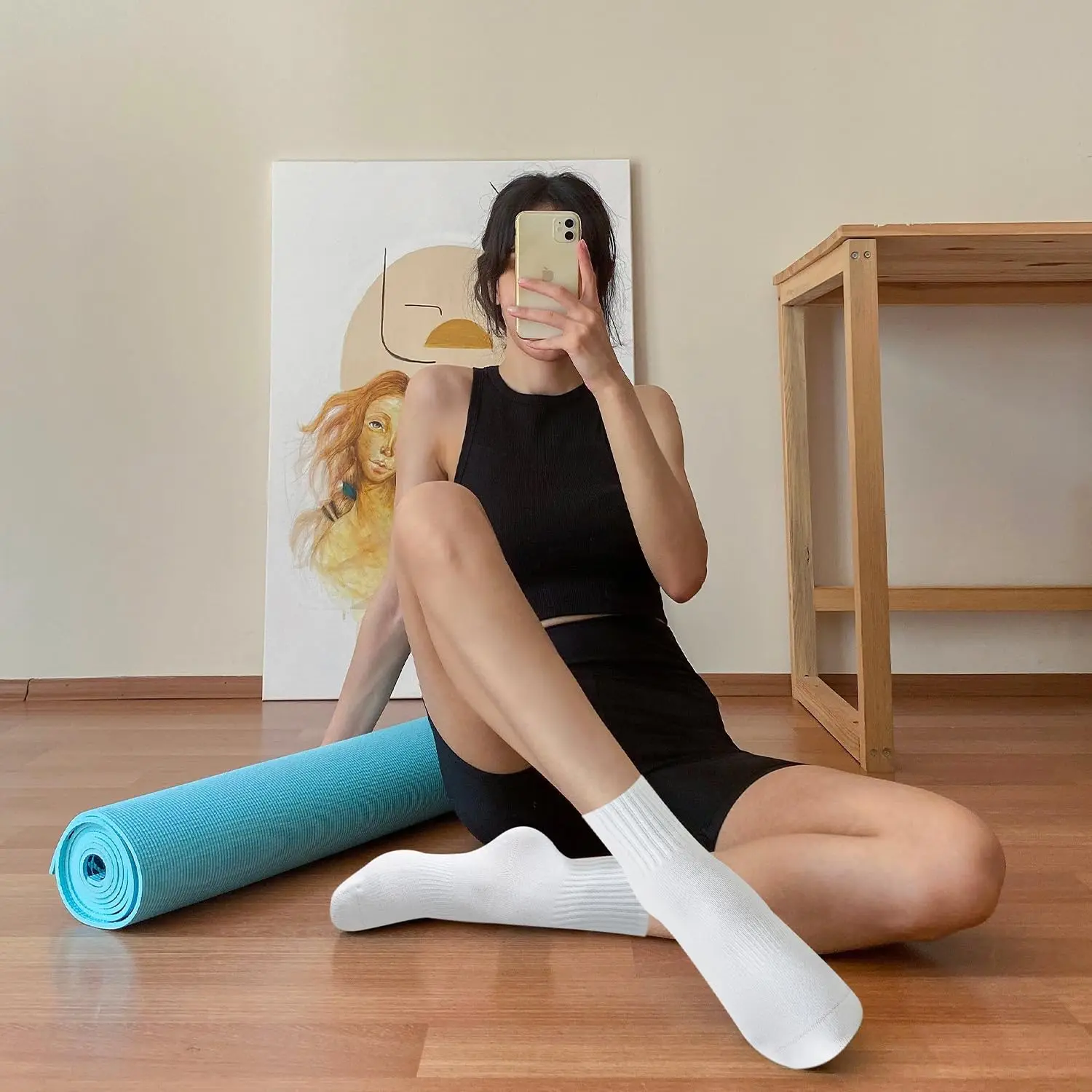 4 أزواج من جوارب اليوغا النسائ - مراجعة Pilates & Yoga En Talavera Raquel Díaz وسعره